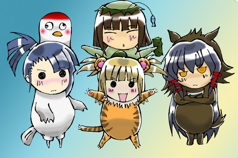 chibi animal characters