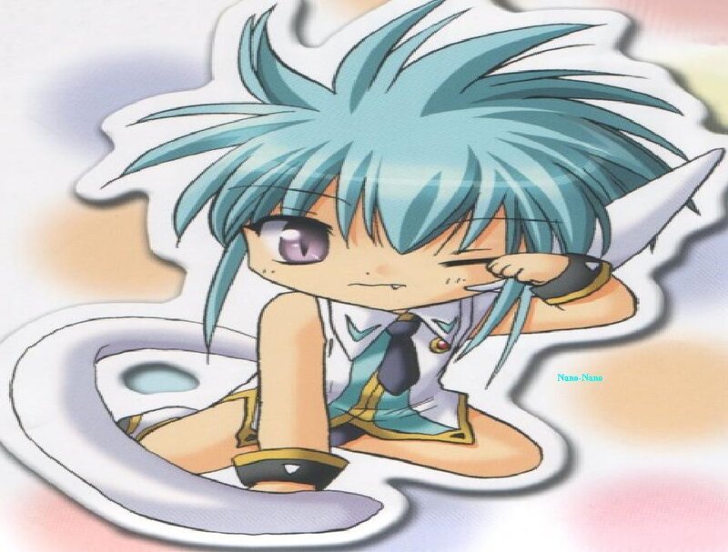 Chibi Anime Character — Blue