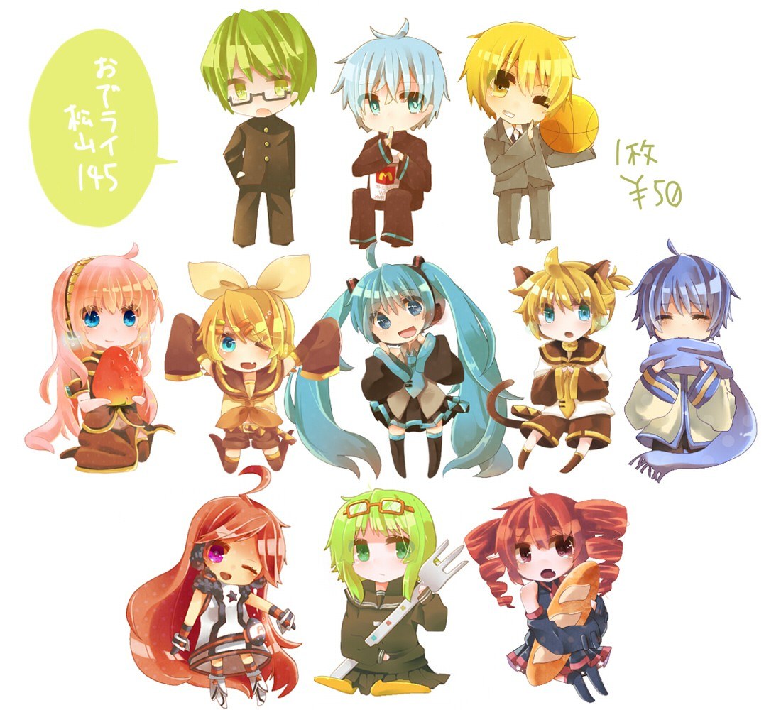 Chibi anime character collection