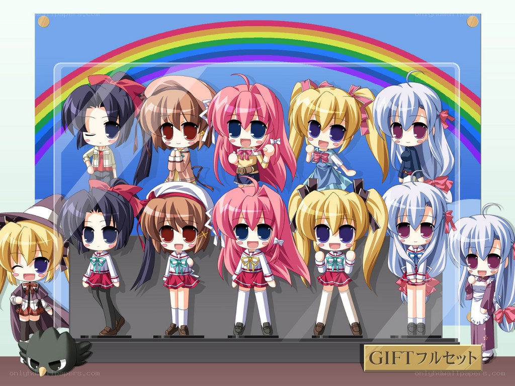 Chibi anime character collection