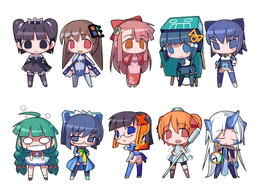 Chibi anime character collection