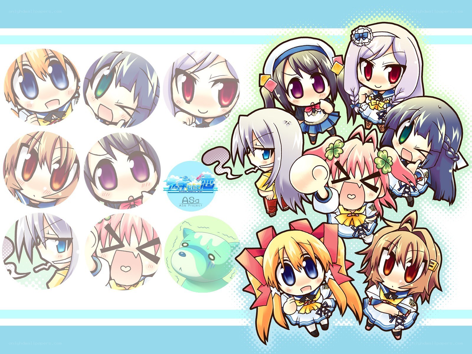 Chibi anime character collection