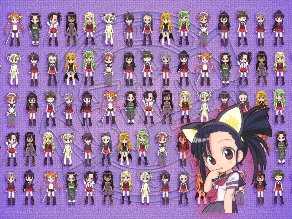 Chibi anime character collection