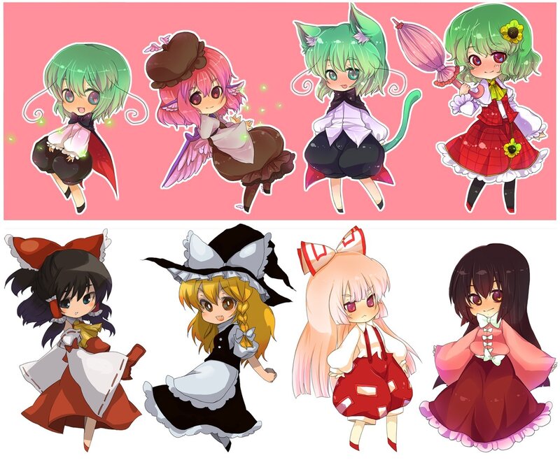 Chibi anime character collection