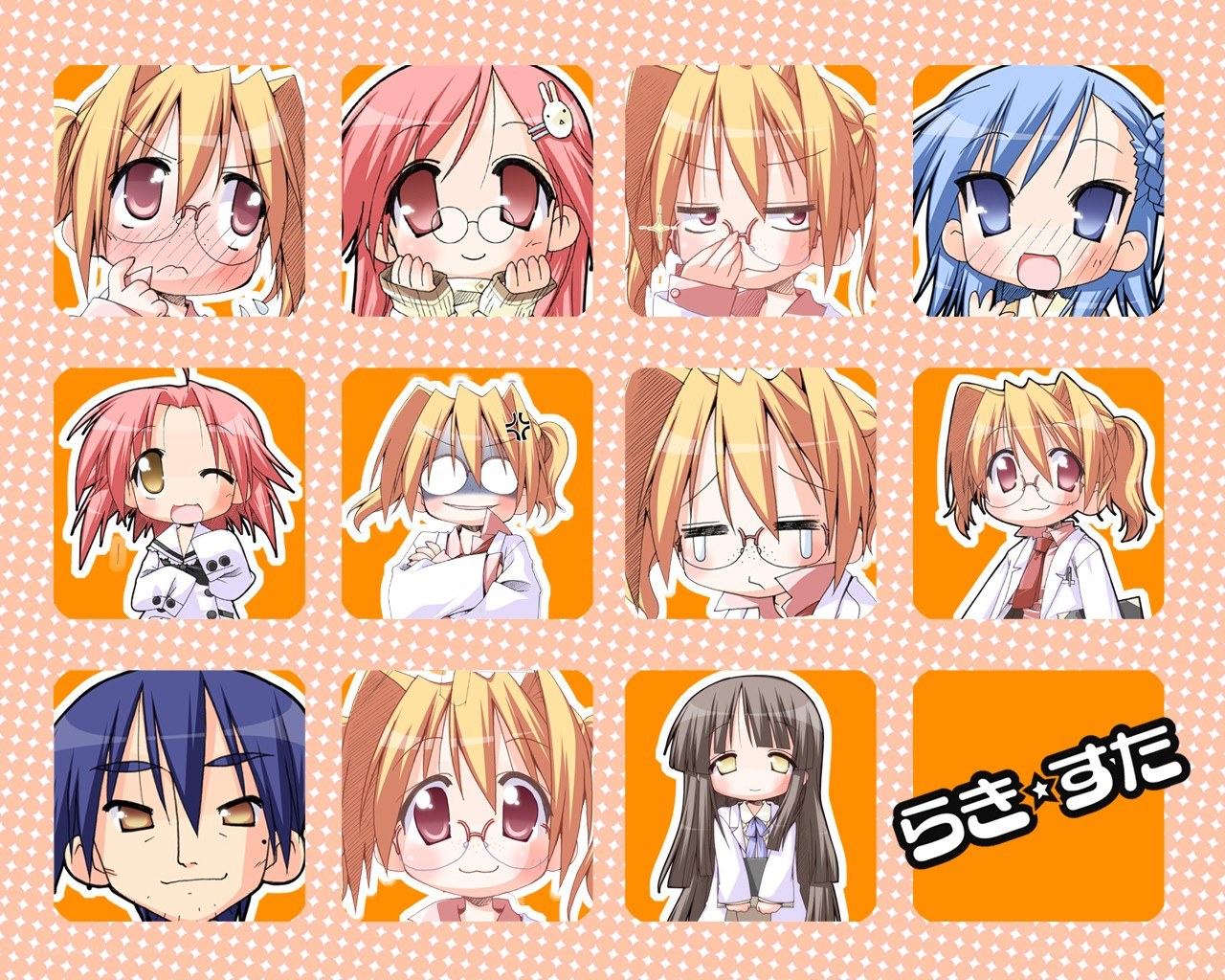 Chibi anime character collection