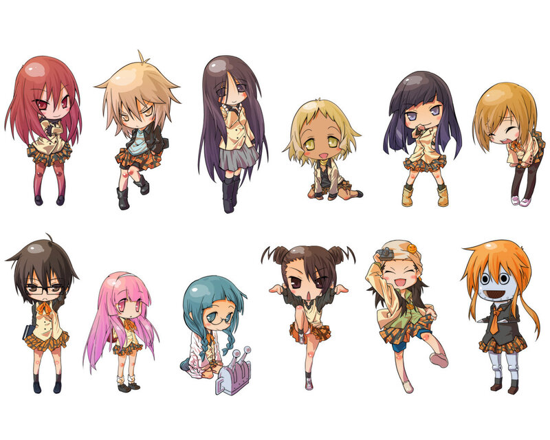 Chibi anime character collection