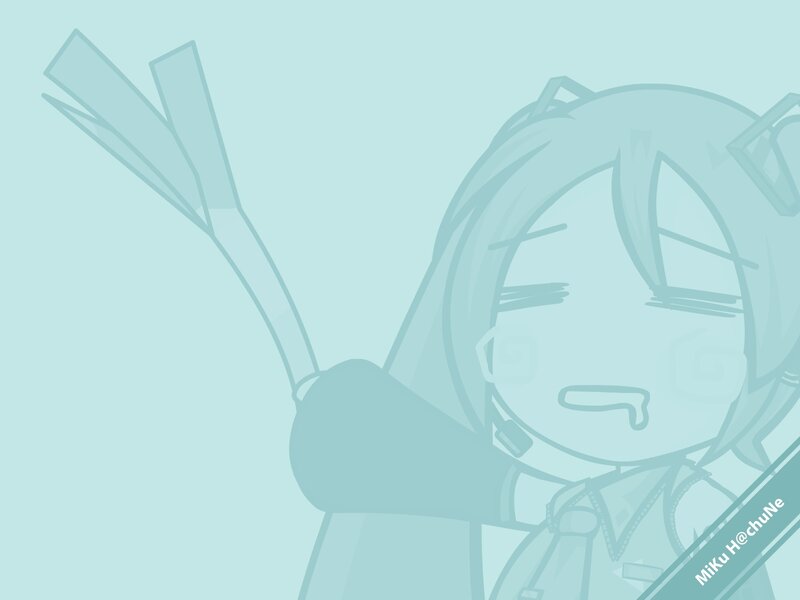 Chibi Anime Character — Cyan, Calm