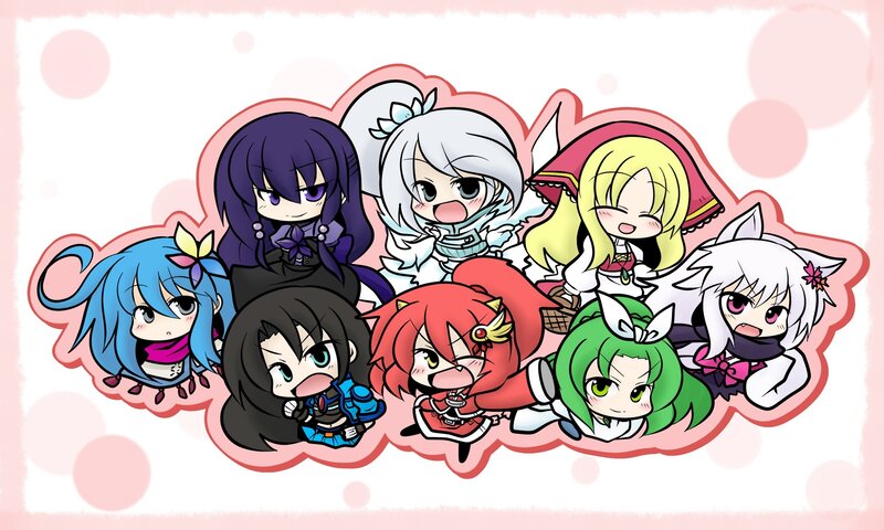 chibi anime character group