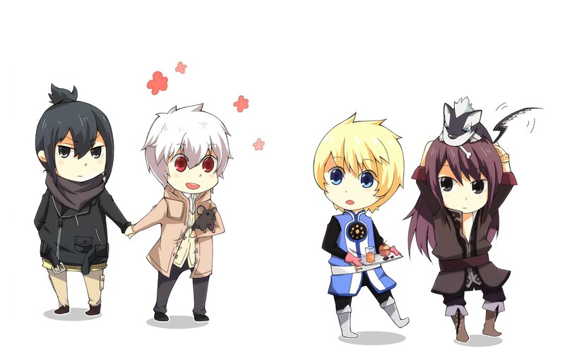Chibi anime character group