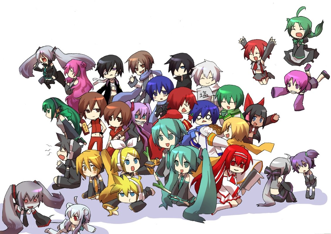 Chibi anime character group