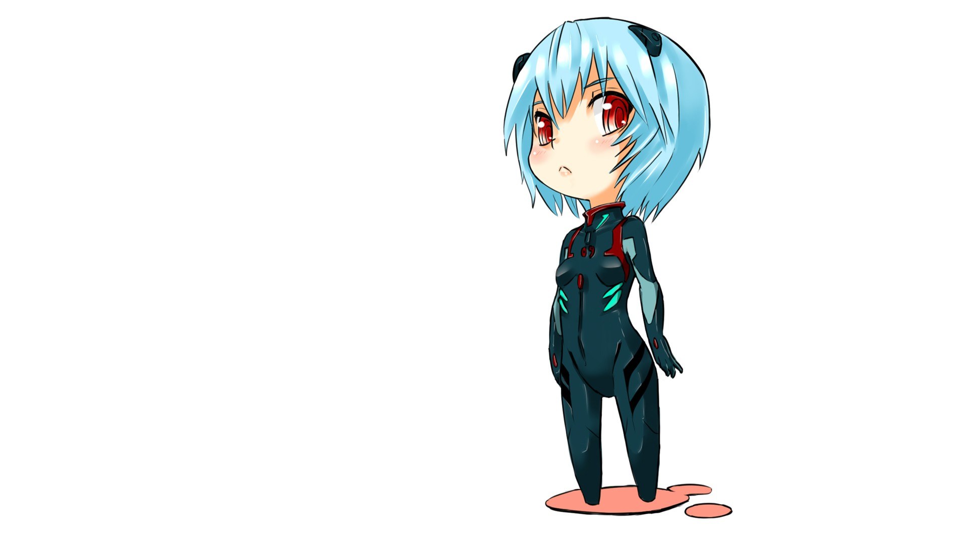 Chibi anime character in plugsuit