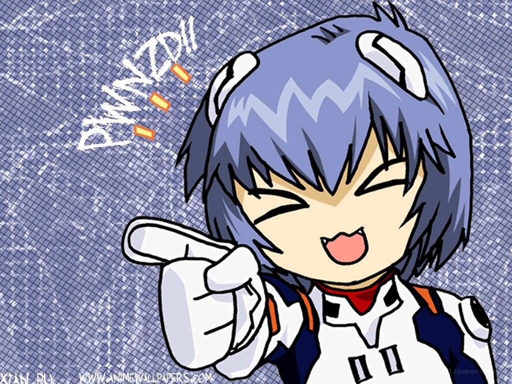 Chibi anime character pointing