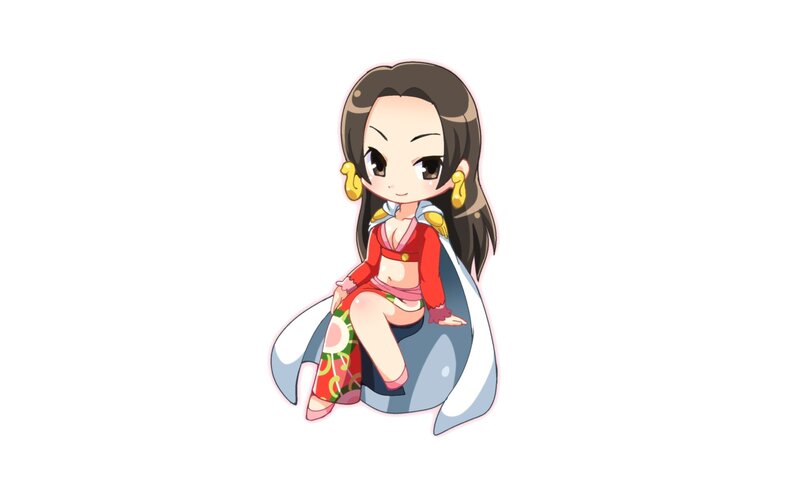 chibi anime character sitting
