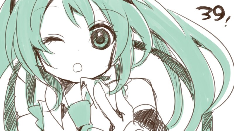 Chibi anime character sketch