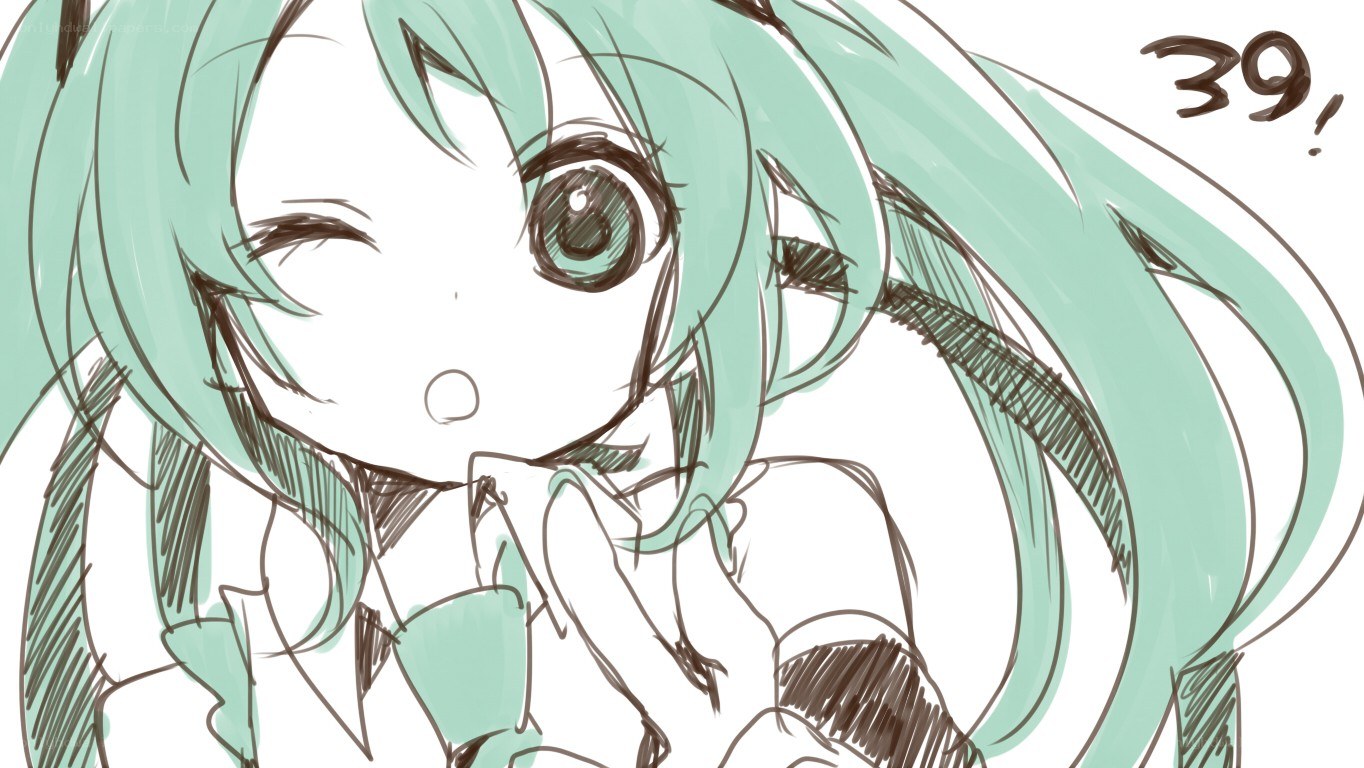 Chibi anime character sketch