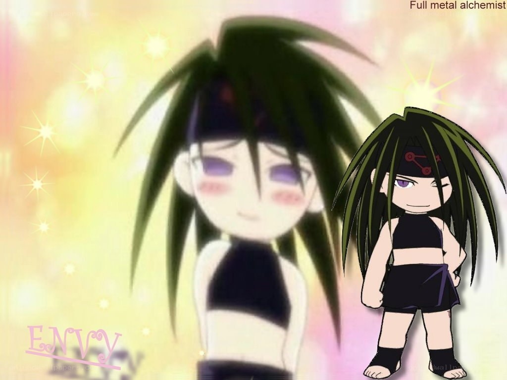 Chibi anime character with sparkles