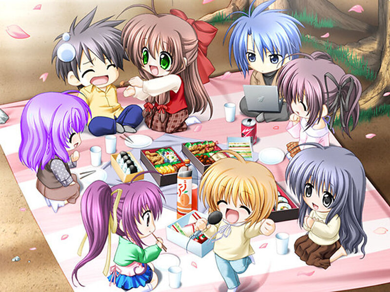 Chibi Anime Characters at Picnic
