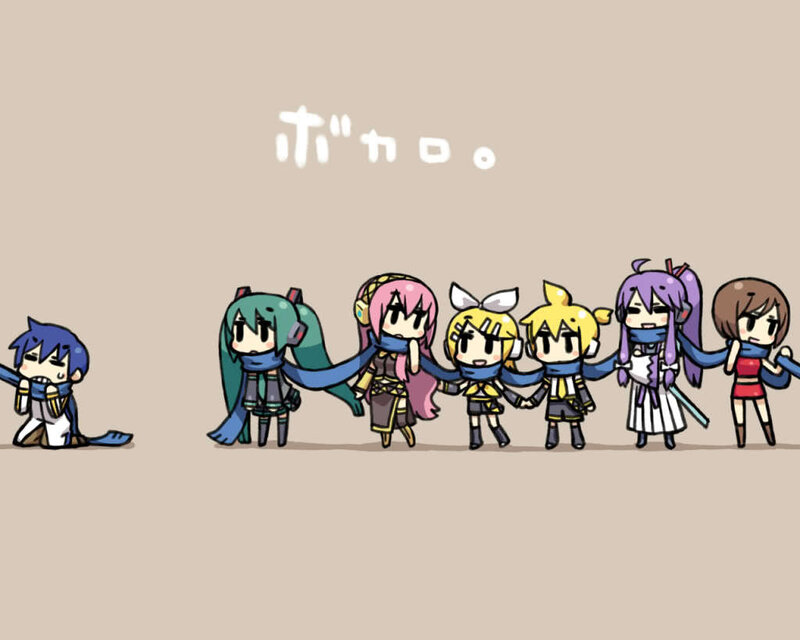 Chibi Anime Characters — Beige