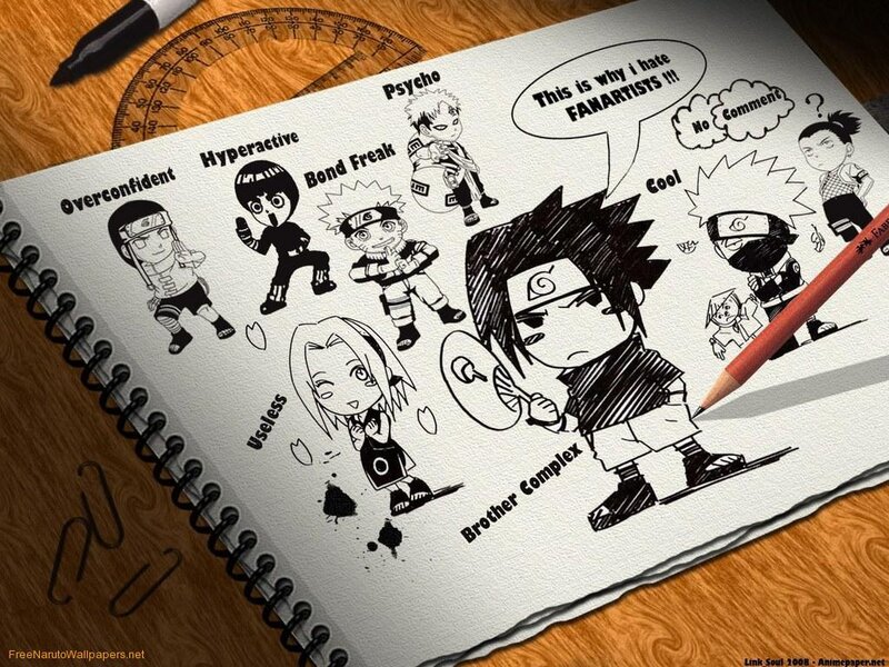 Chibi Anime Characters — Black, Humorous, Manga
