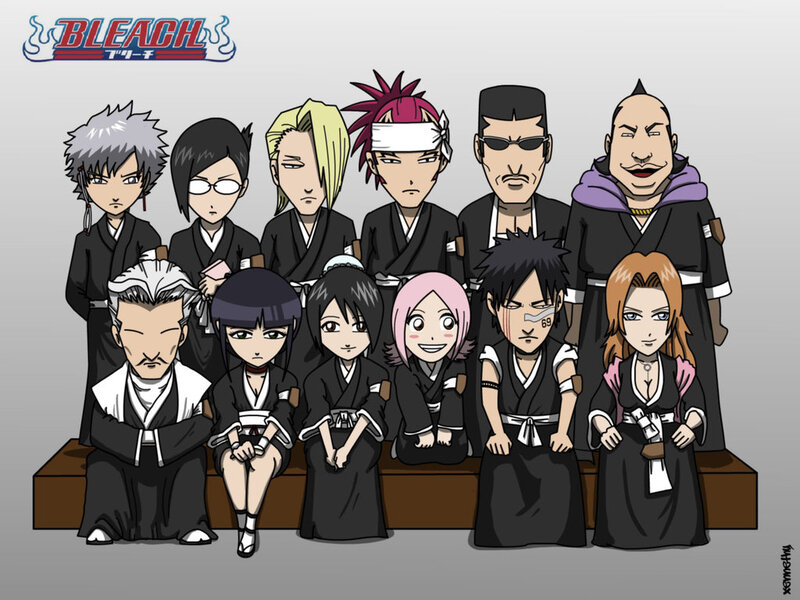 Chibi Anime Characters — Black, Neutral