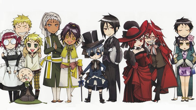 Chibi Anime Characters — Black, Playful, Anime Characters