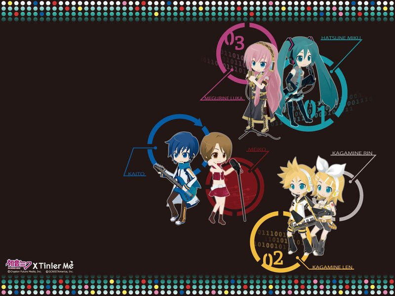 Chibi Anime Characters — Black, Playful, Digital Art, Music Instruments