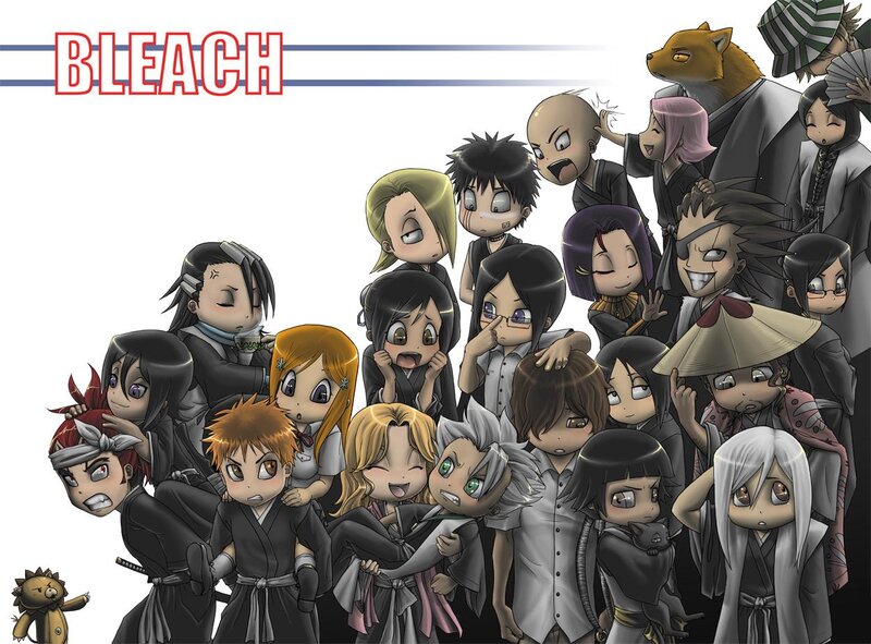 Chibi Anime Characters — Black, Playful, Manga