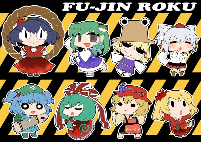 Chibi Anime Characters — Black, Playful
