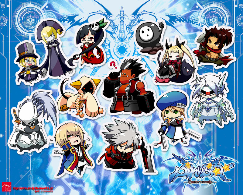 Chibi Anime Characters — Blue, Energetic