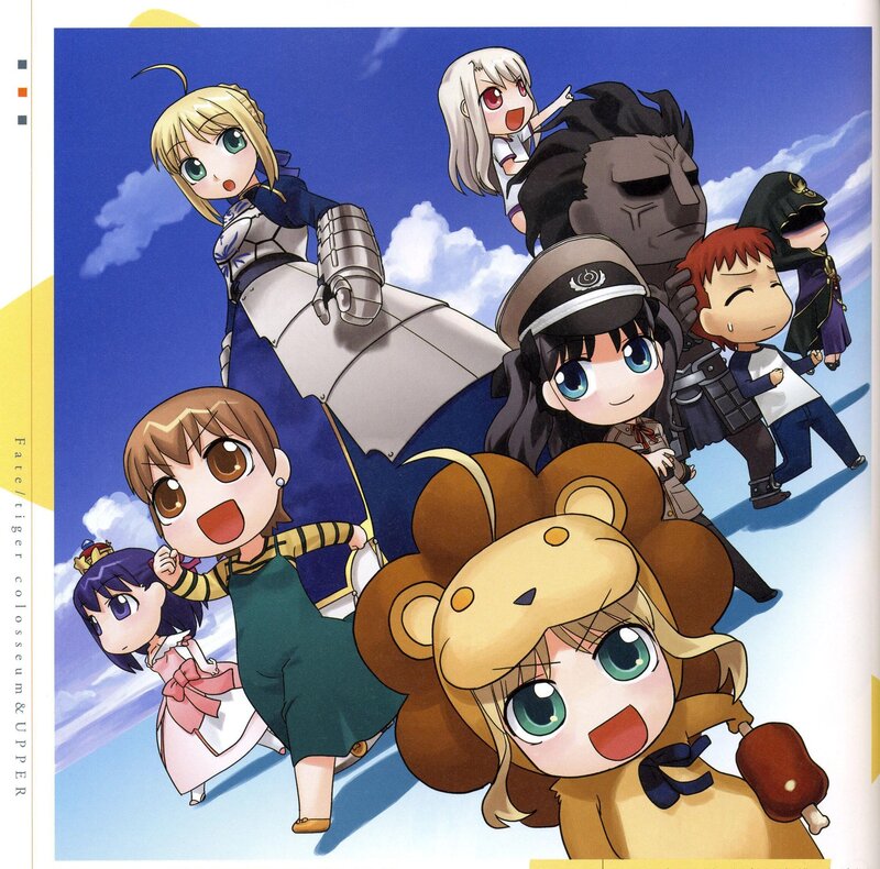 Chibi Anime Characters — Blue, Playful, Afternoon, Armor