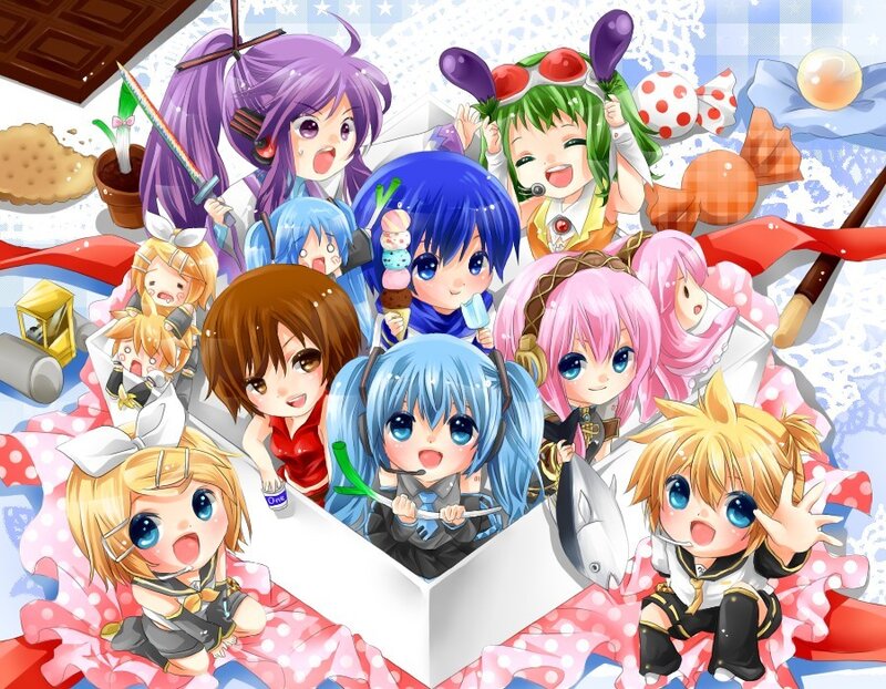 Chibi Anime Characters — Blue