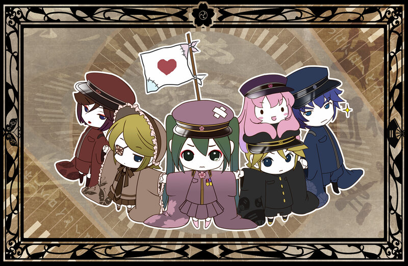 Chibi Anime Characters — Brown, Playful