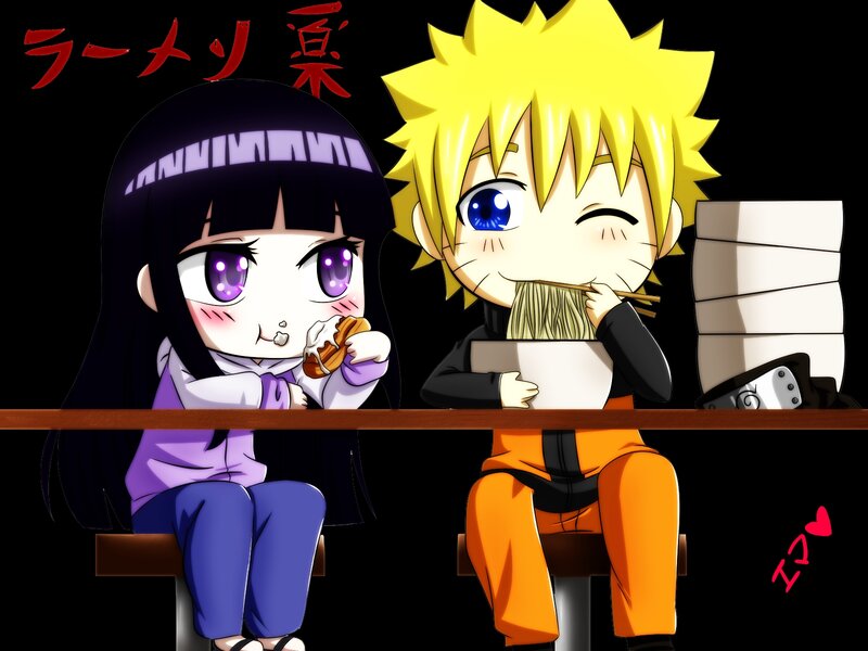 Chibi Anime Characters Eating