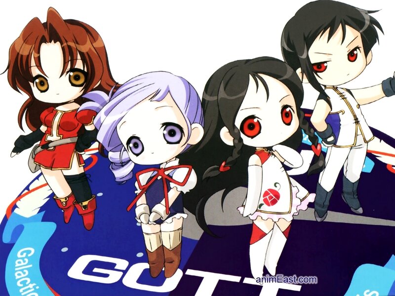 chibi anime characters group