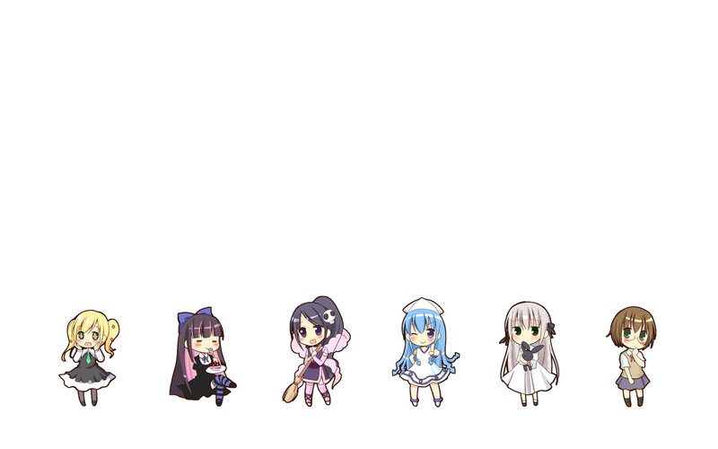 Chibi anime characters lineup