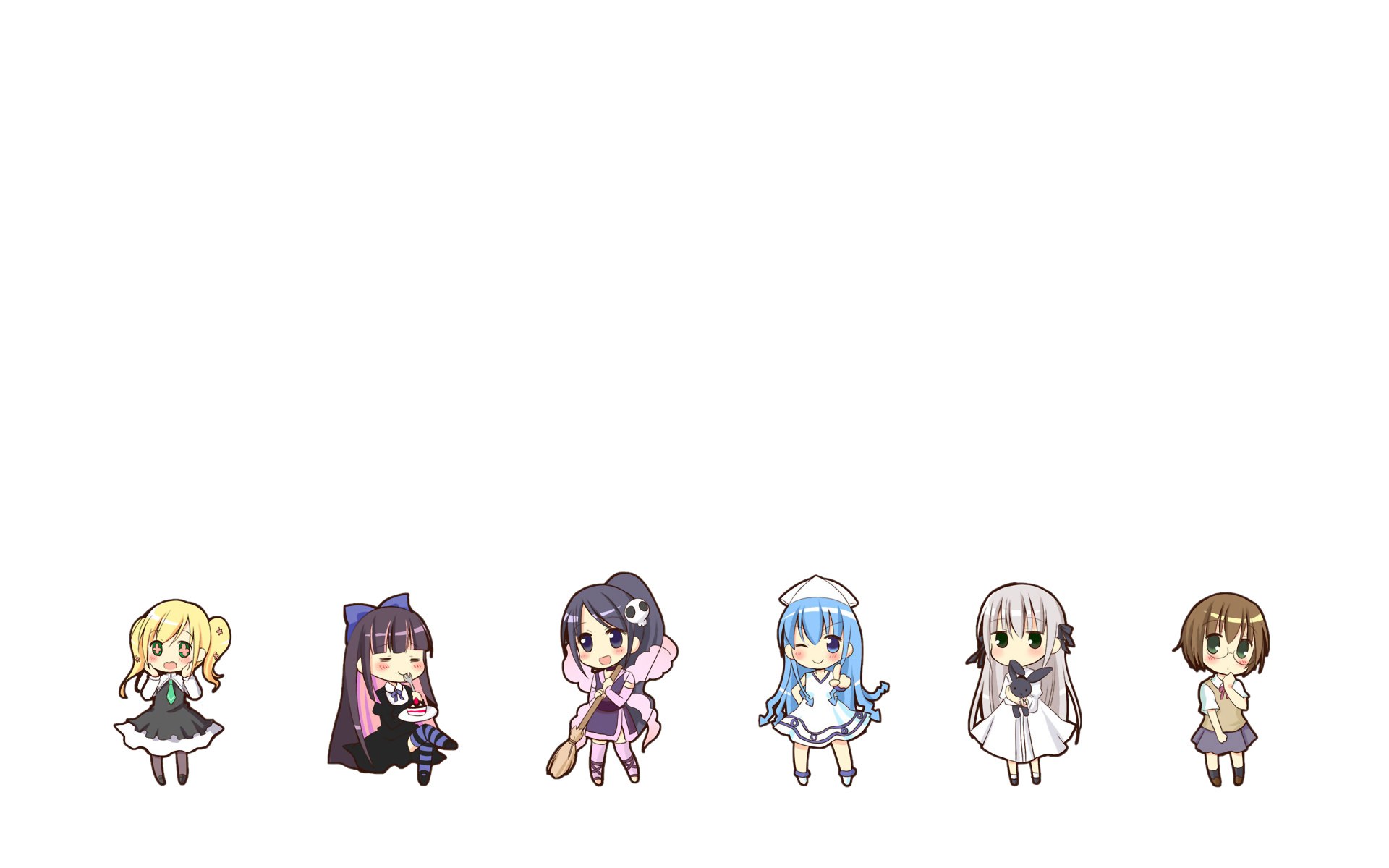 Chibi anime characters lineup
