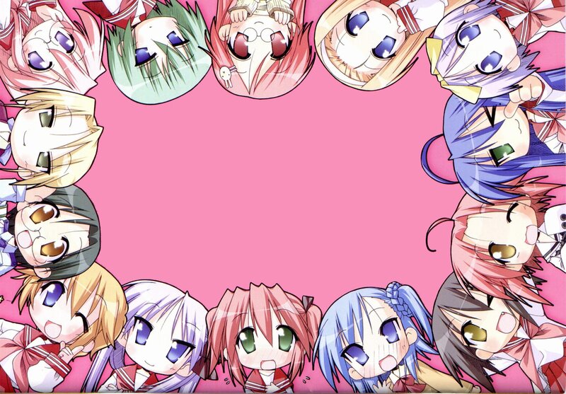 Chibi Anime Characters — Pink, Playful, Manga