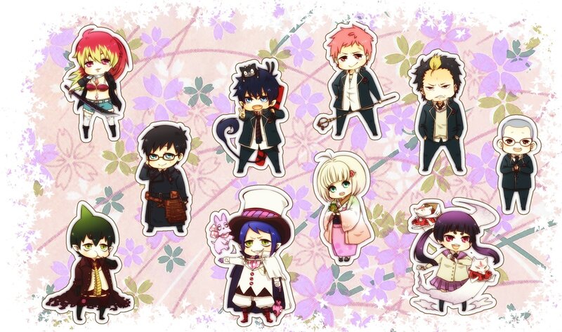 Chibi Anime Characters — Pink, Playful, Spring