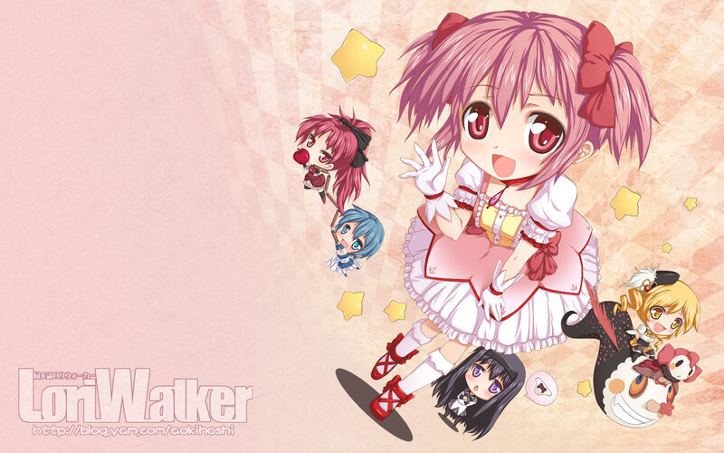 Chibi Anime Characters — Pink, Playful