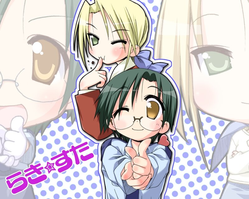 Chibi anime characters posing