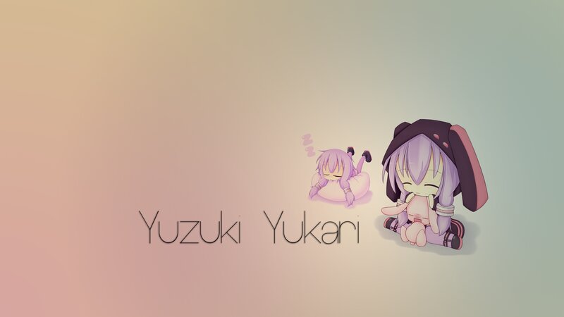 Chibi Anime Characters — Purple, Calm