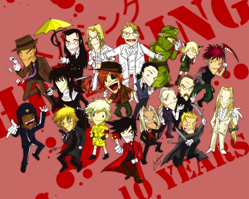 Chibi Anime Characters — Red, Chaotic