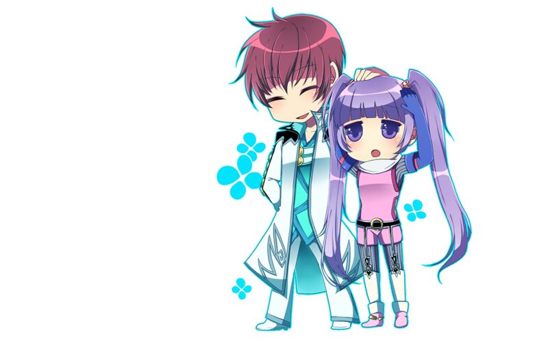 chibi anime characters together