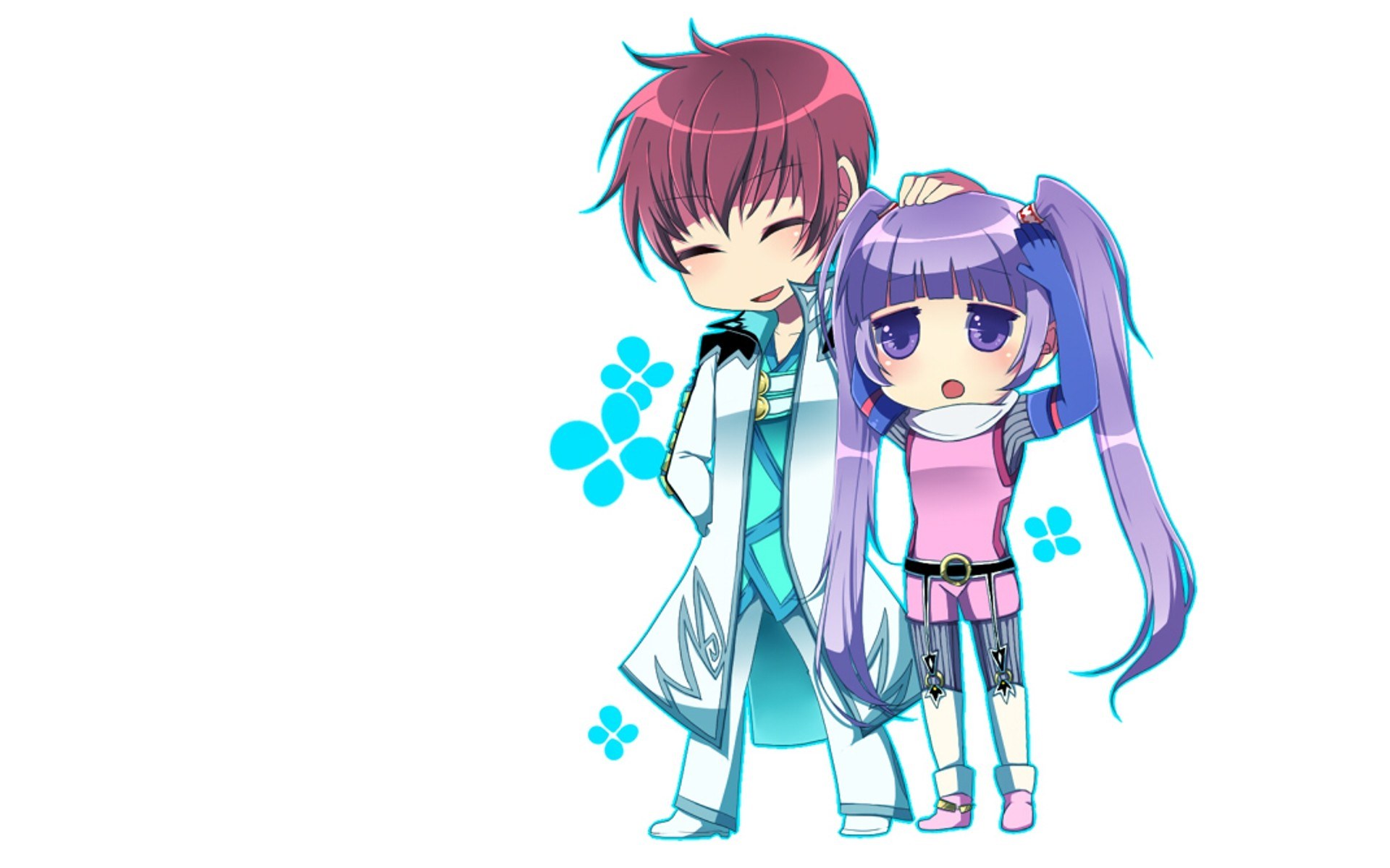 chibi anime characters together