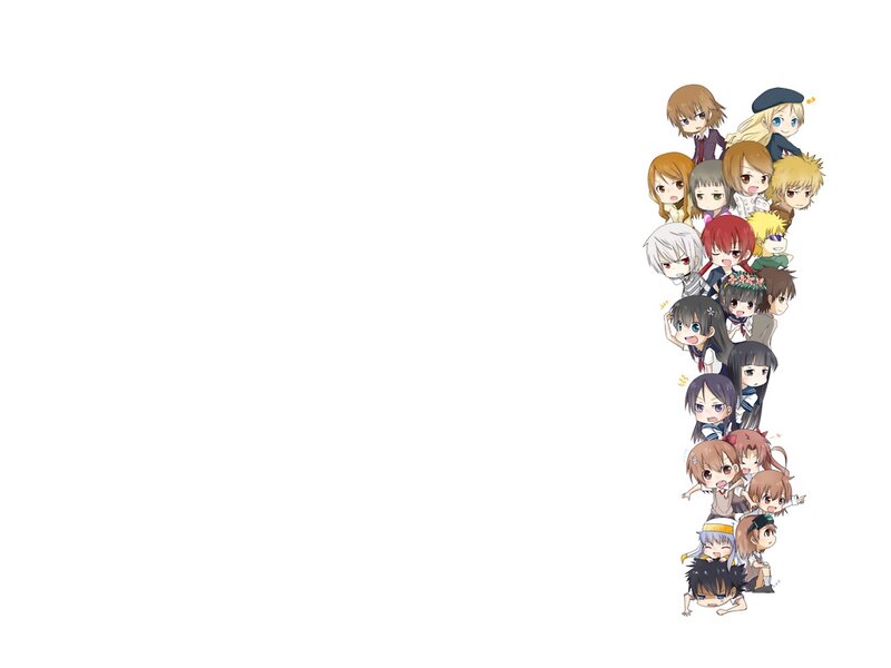 Chibi Anime Characters — White, Playful, Group