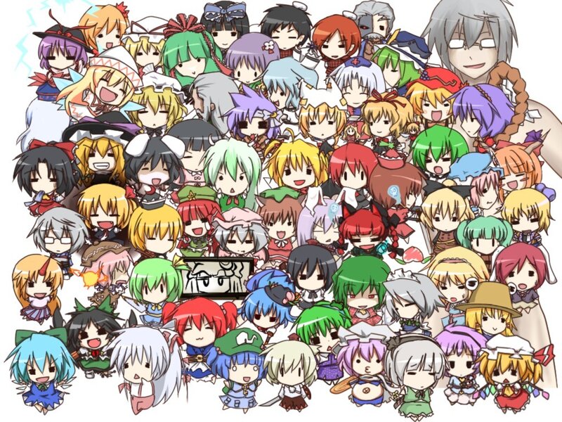 Chibi Anime Characters — White