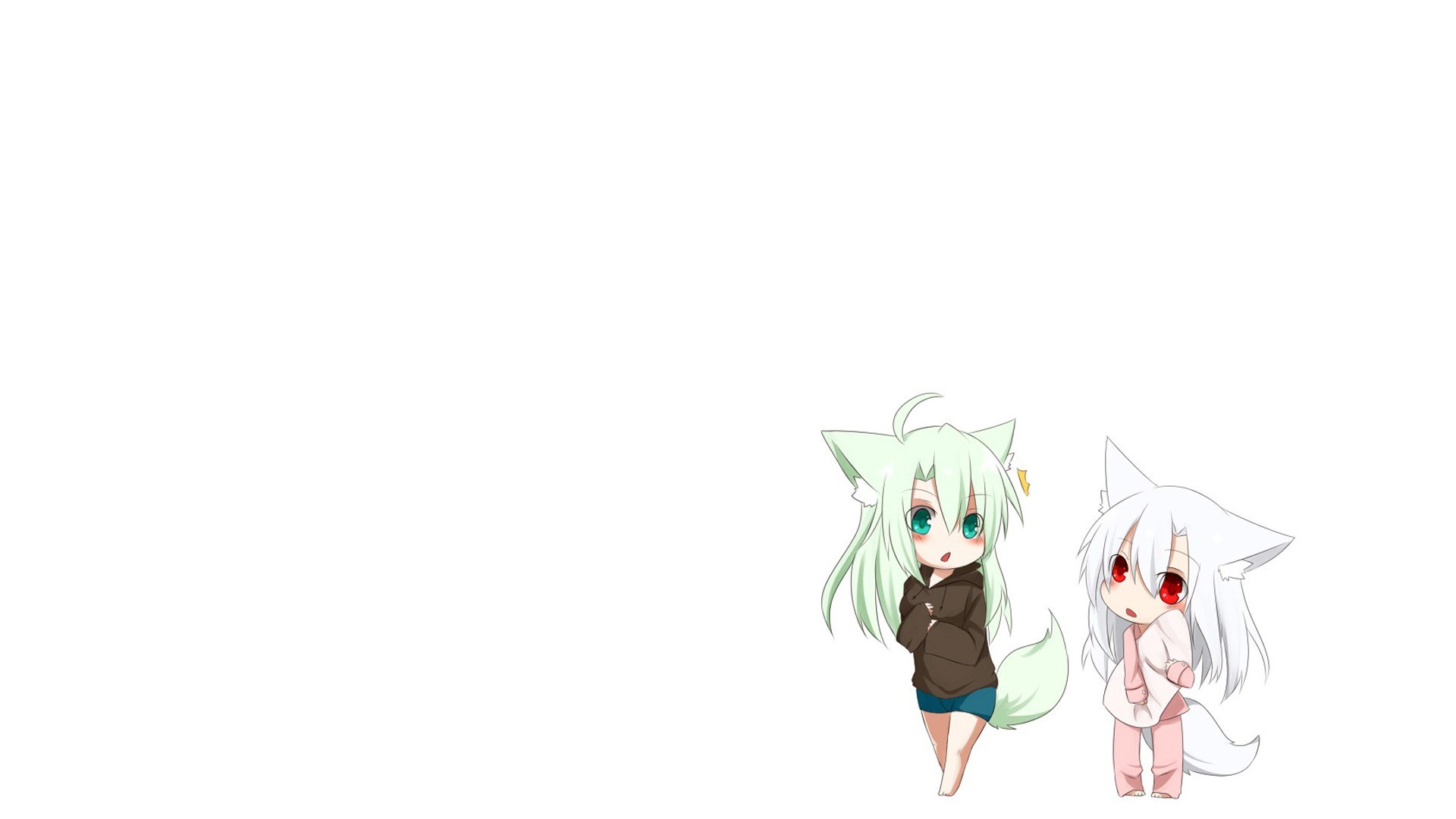 chibi anime characters with animal ears
