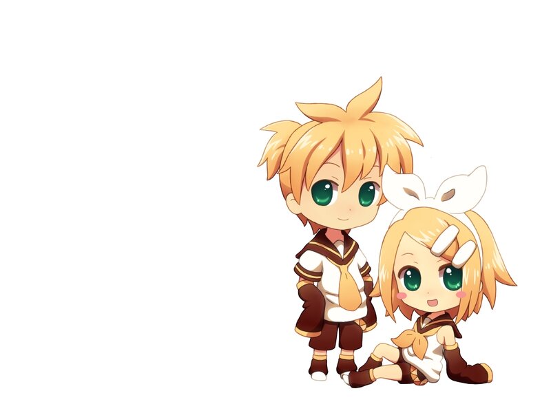 Chibi Anime Characters — Yellow, Cute
