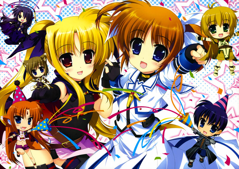 Chibi Anime Characters — Yellow, Festive