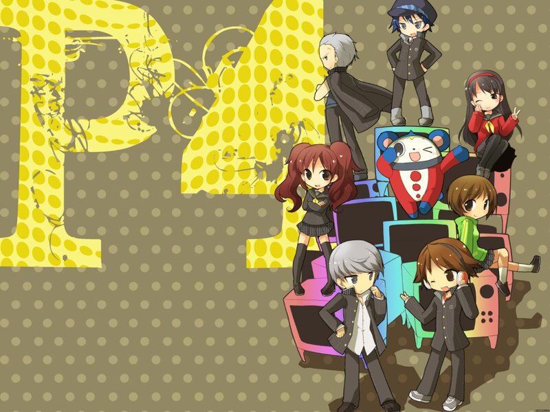 Chibi Anime Characters — Yellow, Playful, Digital Art, Anime Characters